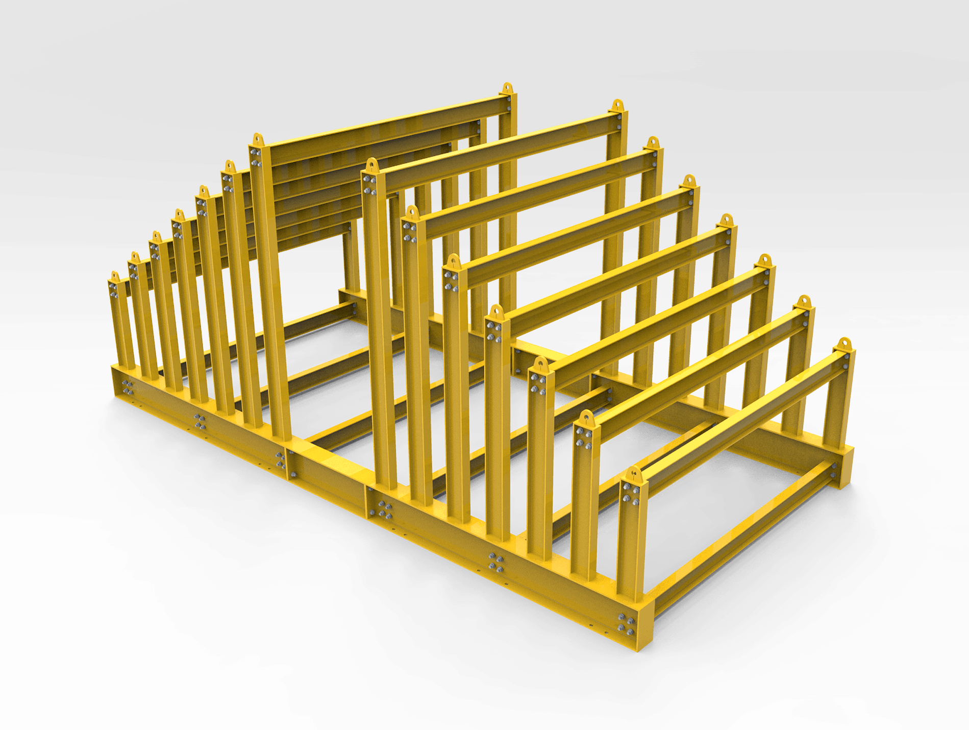 Sloping Vertical Steel Plate Rack Bend Tech Group