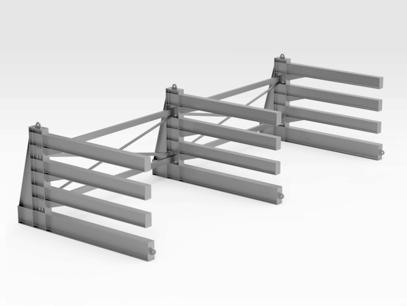 5000220 Horizontal Steel Plate Rack LH