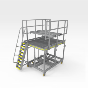 Train Positioner Continuary Roller Access Platform