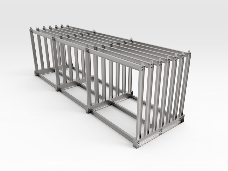 Vertical Storage Rack, Steel Plate