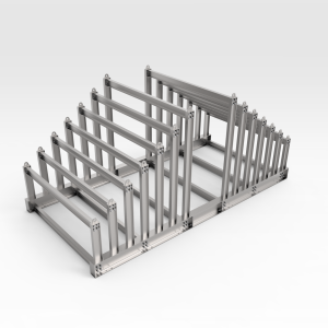 Sloping Vertical Steel Plate Rack