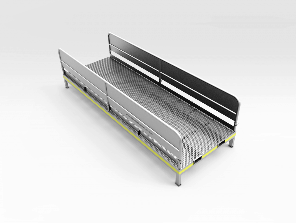 Aluminium lower conveyor platform