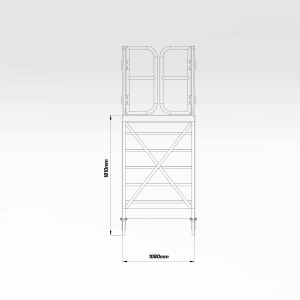 Caterpillar 16M Grader Cabin Access Platform (Ladder)