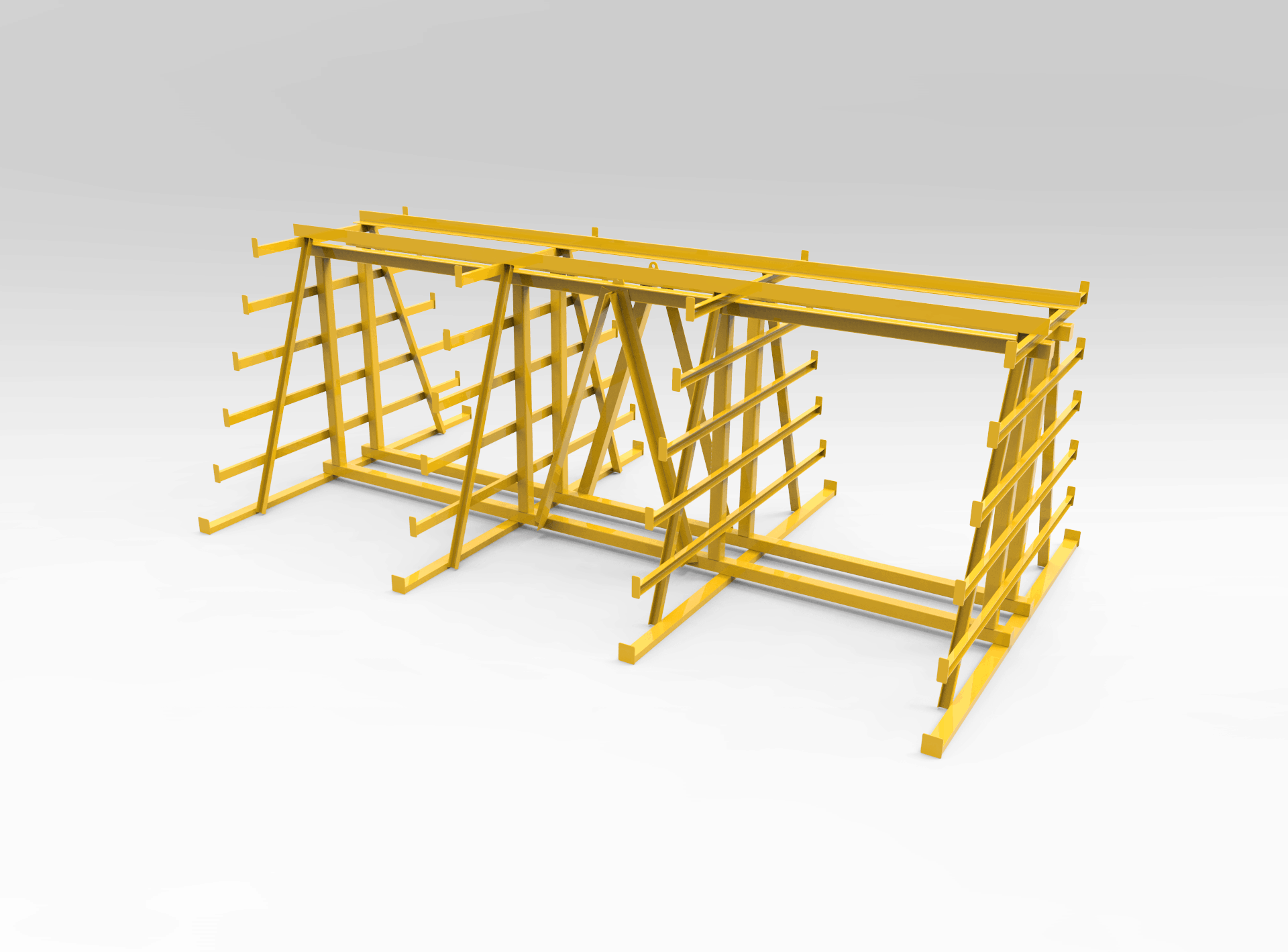Free Standing Steel  Storage Rack  Bend Tech Group