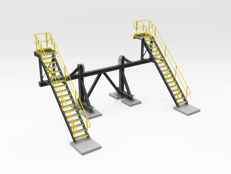 Stacker Maintenance Platform and Cradle