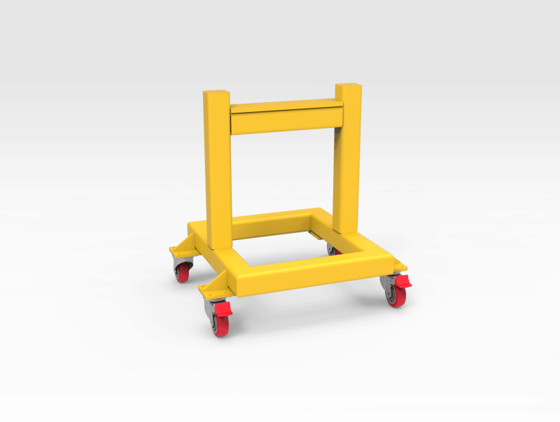 Steel Support Stand On Wheels
