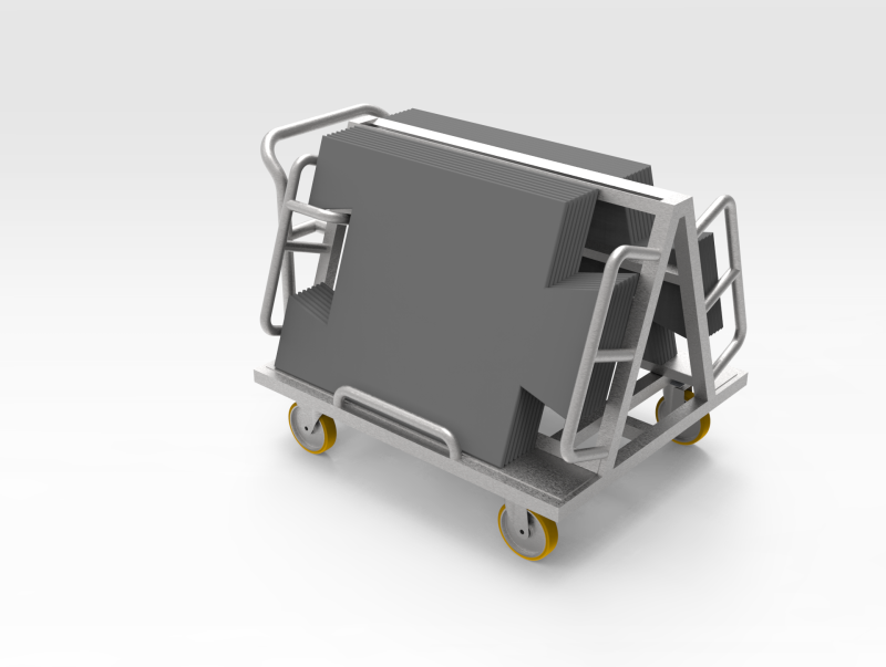 Mobile Mat Trolley