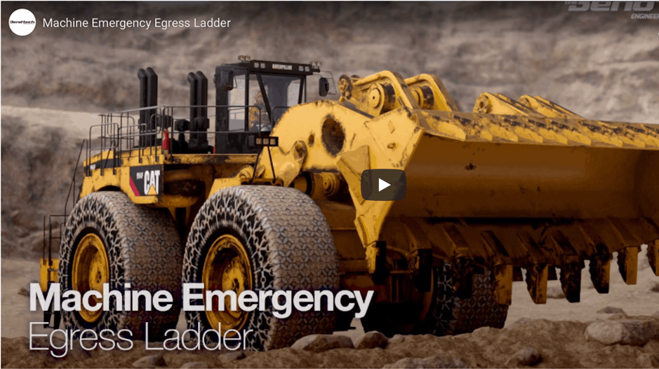 Machine Emergency Egress Ladder