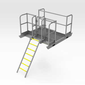 Trench Access Platform And Ladder
