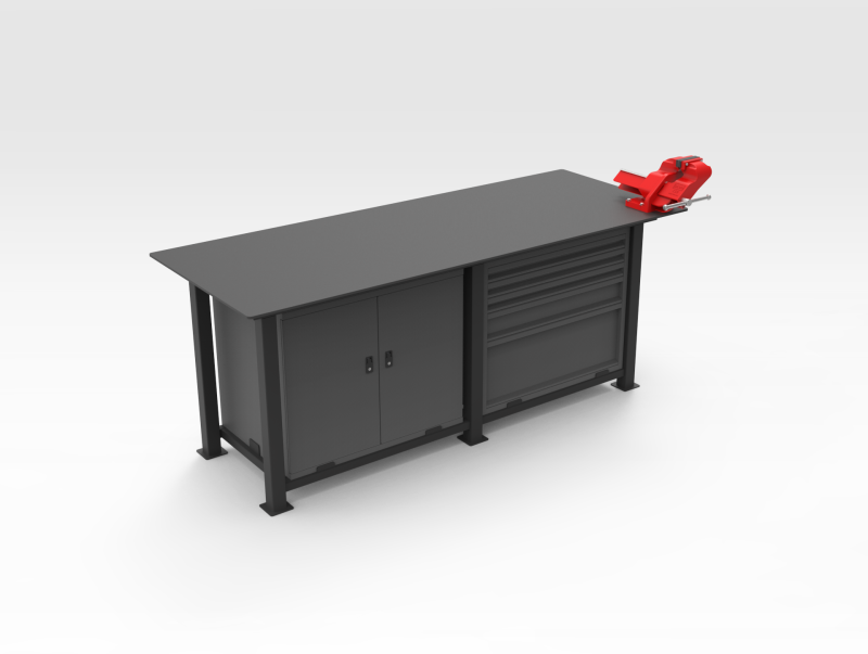 Storage Work Bench with Vice